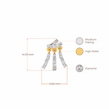The Big Shirt Diamond Earrings