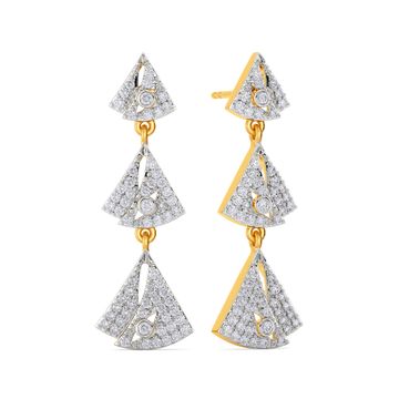 Double Subtle Diamond Earrings