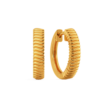 Glow Mode Gold Earrings
