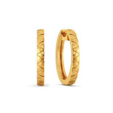 Triflo Gold Earrings
