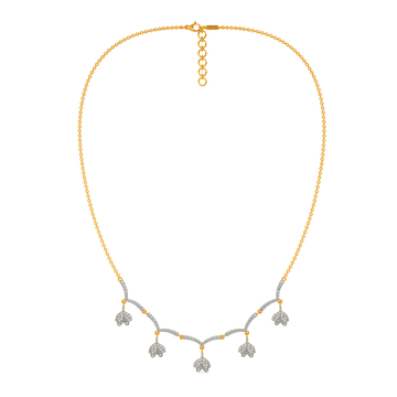 Blossom in Lilac Diamond Necklaces