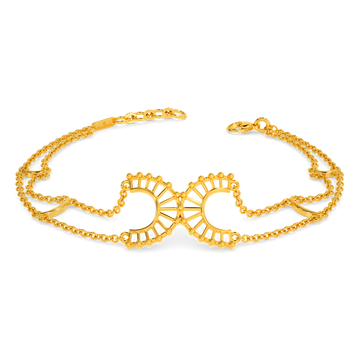 Beaded Affair Gold Bracelets