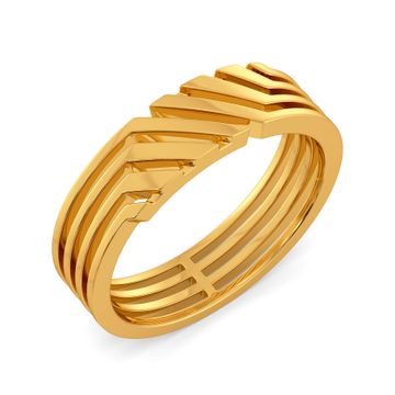 Bold Sheers Gold Rings