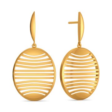 Under Wired Gold Earrings
