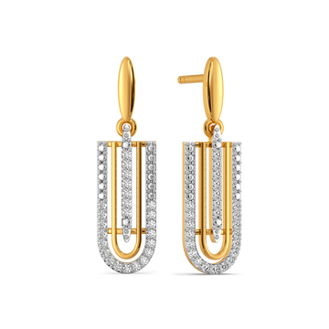 Slay in Stripes Diamond Earrings