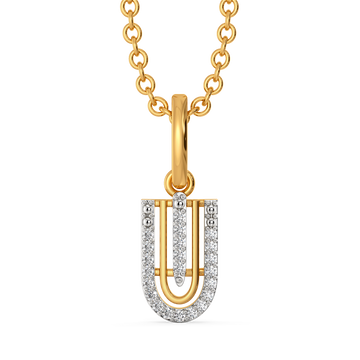 Slay in Stripes Diamond Pendants