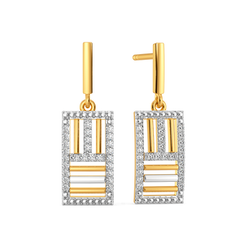 Smart Stripes Diamond Earrings