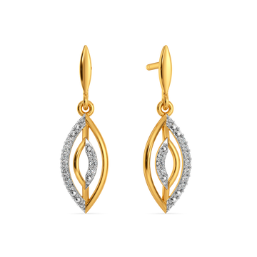 Stripe Story Diamond Earrings