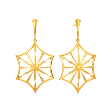 Ex Machina Gold Earrings