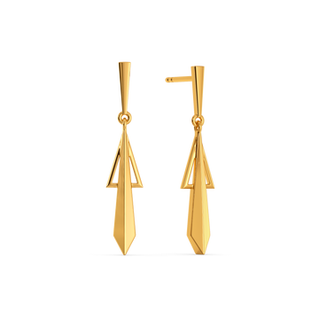 Timeless Tie Gold Earrings