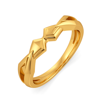 Power Knot Gold Rings