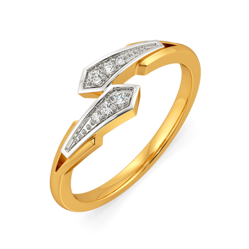 Simply Tied Diamond Rings