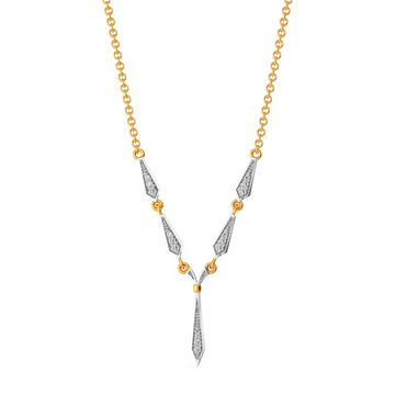 Simply Tied Diamond Necklaces
