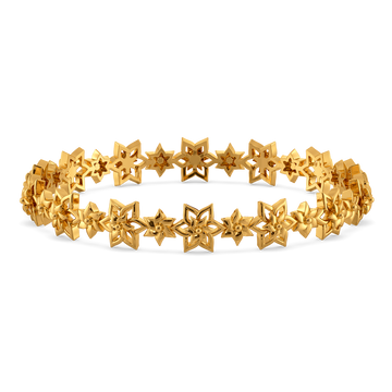 Petal Radiance Gold Bangles