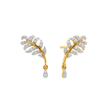Featherline Diamond Earrings