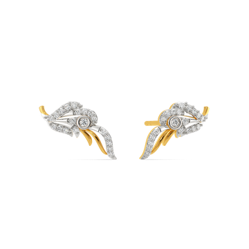 Celeste Plume Diamond Earrings