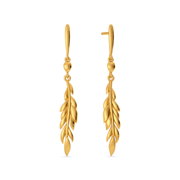 Aurelian Feather Gold Earrings