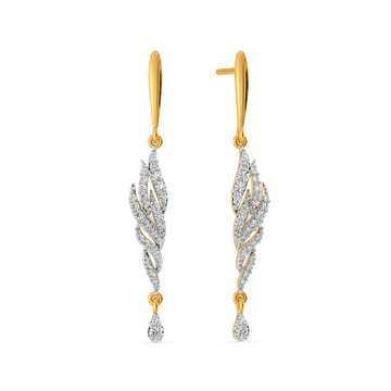 Plume Aura Diamond Earrings