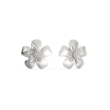 Petal by Petal Silver Earrings