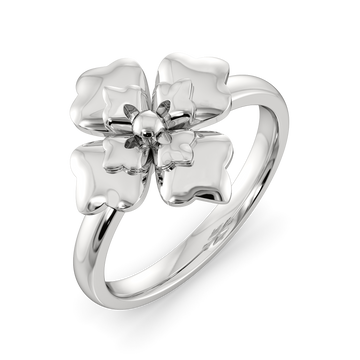Petals of Spring Silver Rings