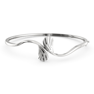 Waving Grace Silver Bangles