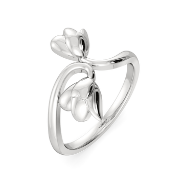 Binded Togther Silver Rings