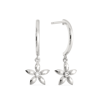 Petals of Summer Silver Earrings