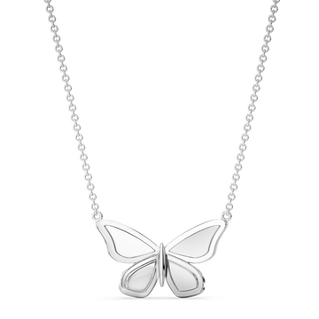 Touch of a Butterfly Silver Necklaces