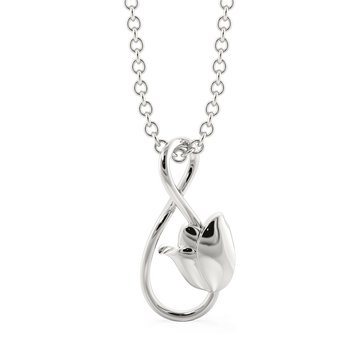 Midnight Blooms Silver Pendants