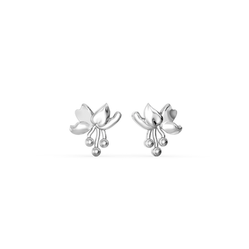 Stay Wild Flower Child Silver Earrings