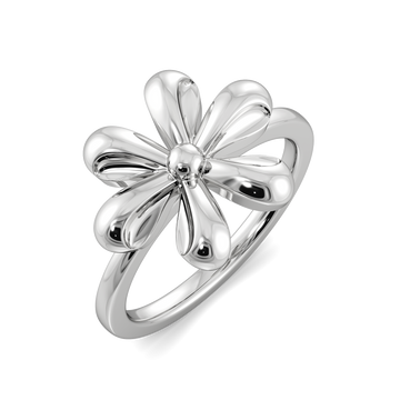 Poetry in Bloom Silver Rings