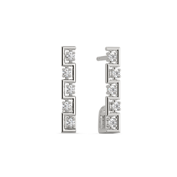 Your Pace is Your Power Silver Earrings