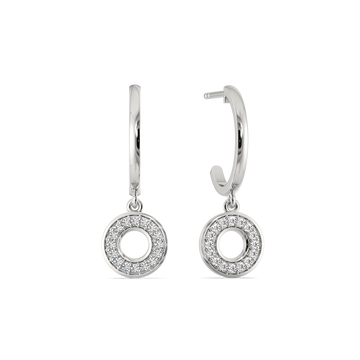 Celestara Glow Silver Earrings