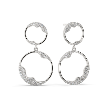 Mystic Halo Silver Earrings