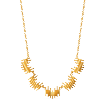 Stripes Refined Gold Necklaces