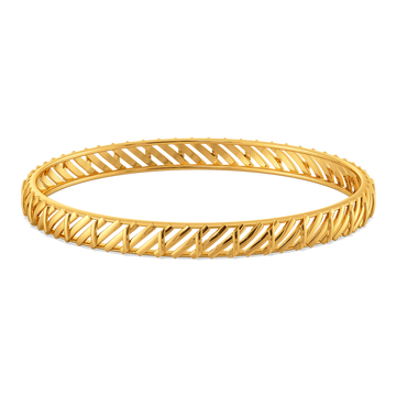 Stripes of Wonder Gold Bangles