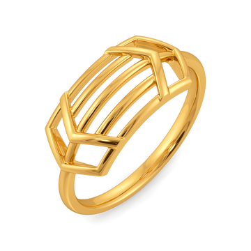 Everyday Stripes Gold Rings