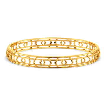 Everyday Stripes Gold Bangles