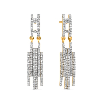 Signature Stripes Diamond Earrings