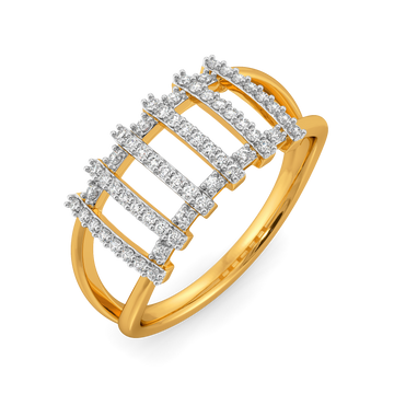Signature Stripes Diamond Rings