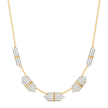 Stripes Fun Diamond Necklaces
