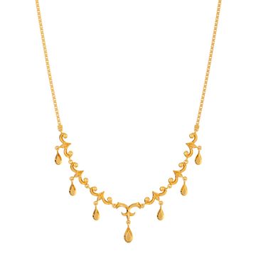 Vintage Swirls Gold Necklaces