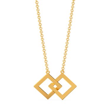 Share A Square Gold Necklaces