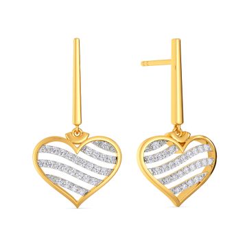 Elite Hearts Diamond Earrings
