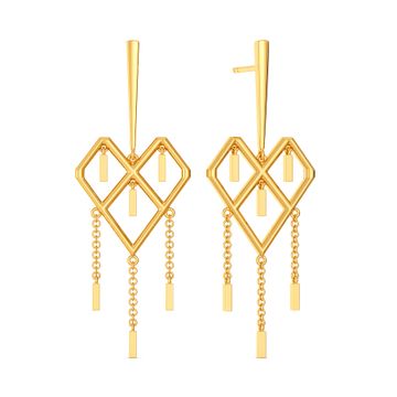 Fringe Crush Gold Earrings