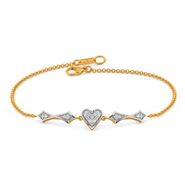 Heart Décor Diamond Bracelets