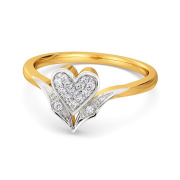 Heart Décor Diamond Rings