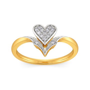 Heart Décor Diamond Rings