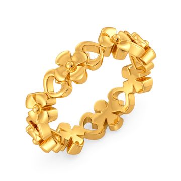 Floral Love Gold Rings