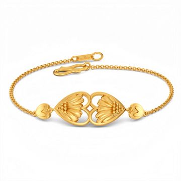 Flower Kissed Gold Bracelets